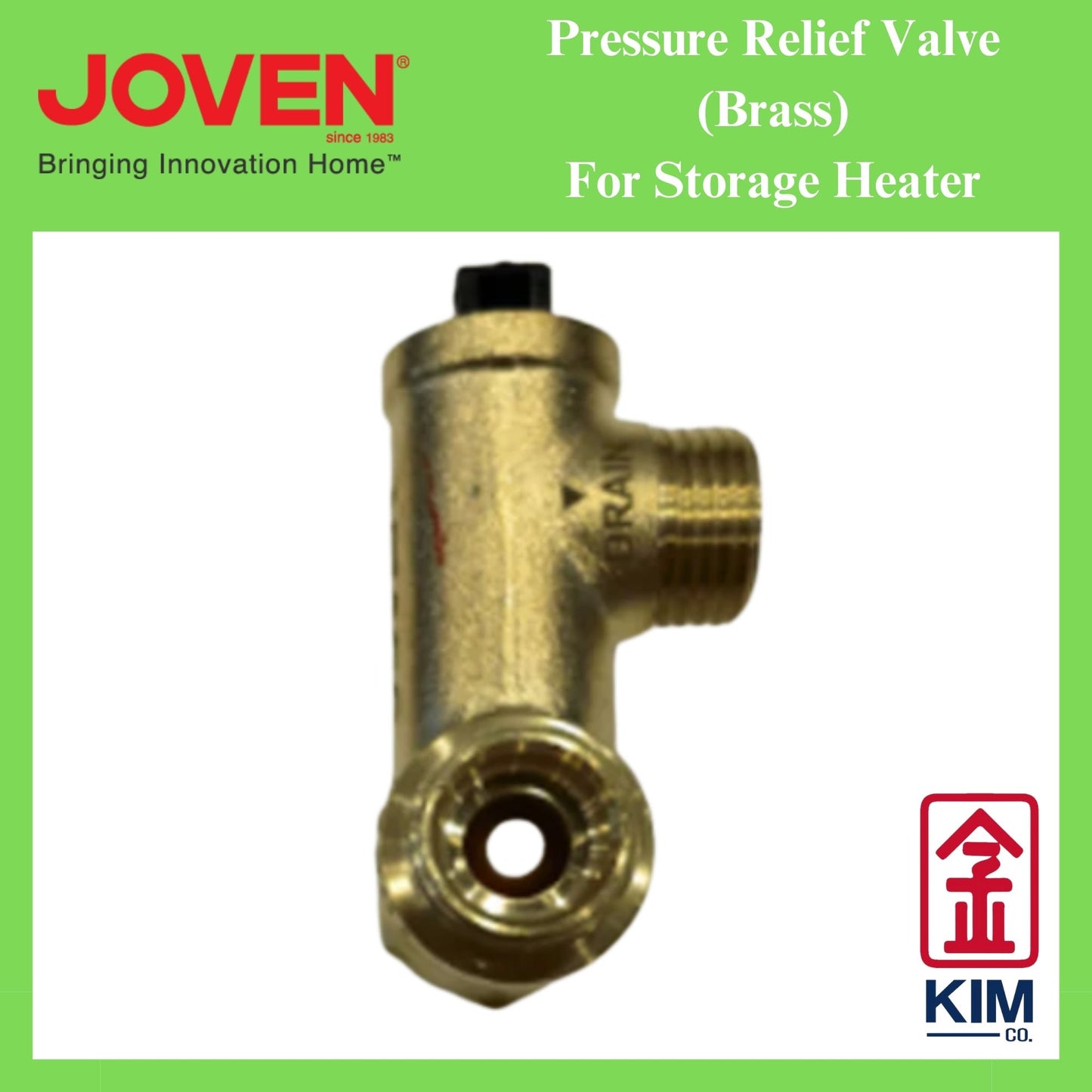 Joven Genuine Part Brass Pressure Relief Valve For Water Storage Heater