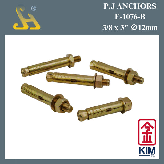 Sin Harp Sleeve PJ Anchors E-1076-B 3/8“ x 3" ∅ 12mm