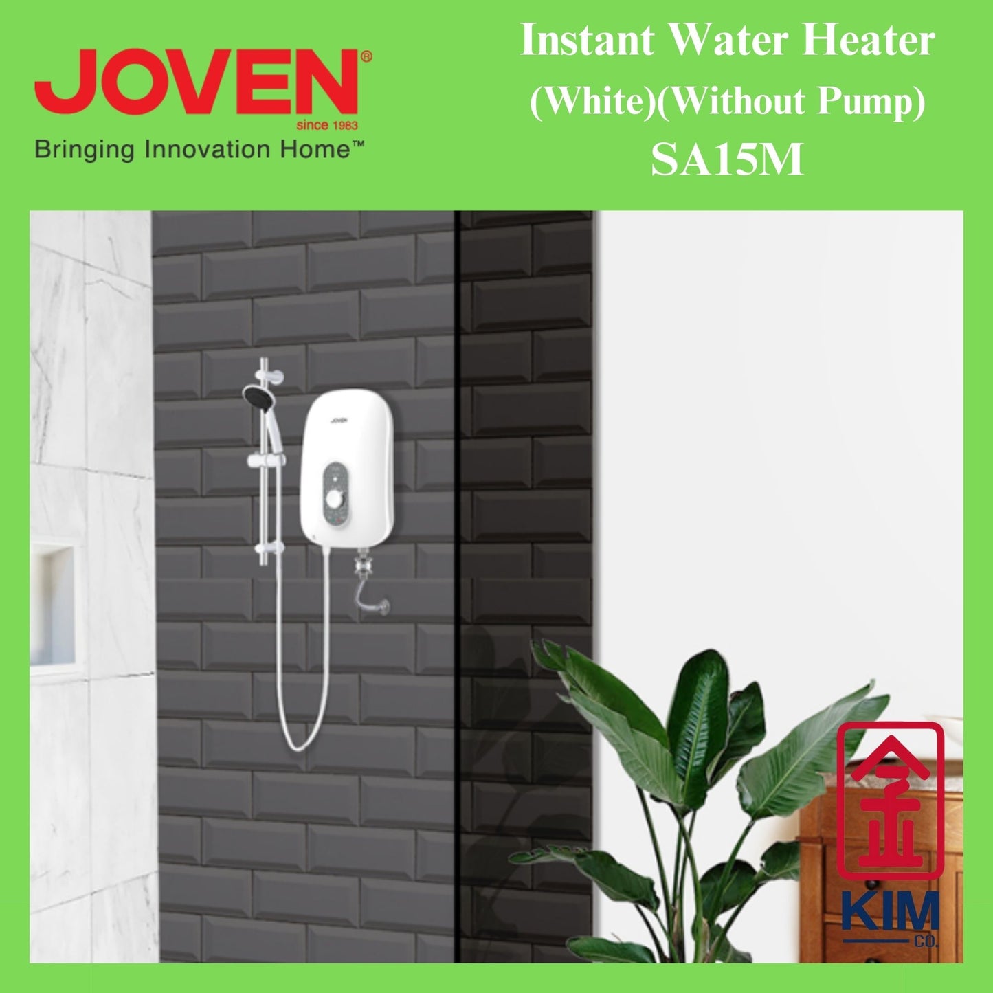 Joven Instant Water Heater Without Pump (SA15M) (White)