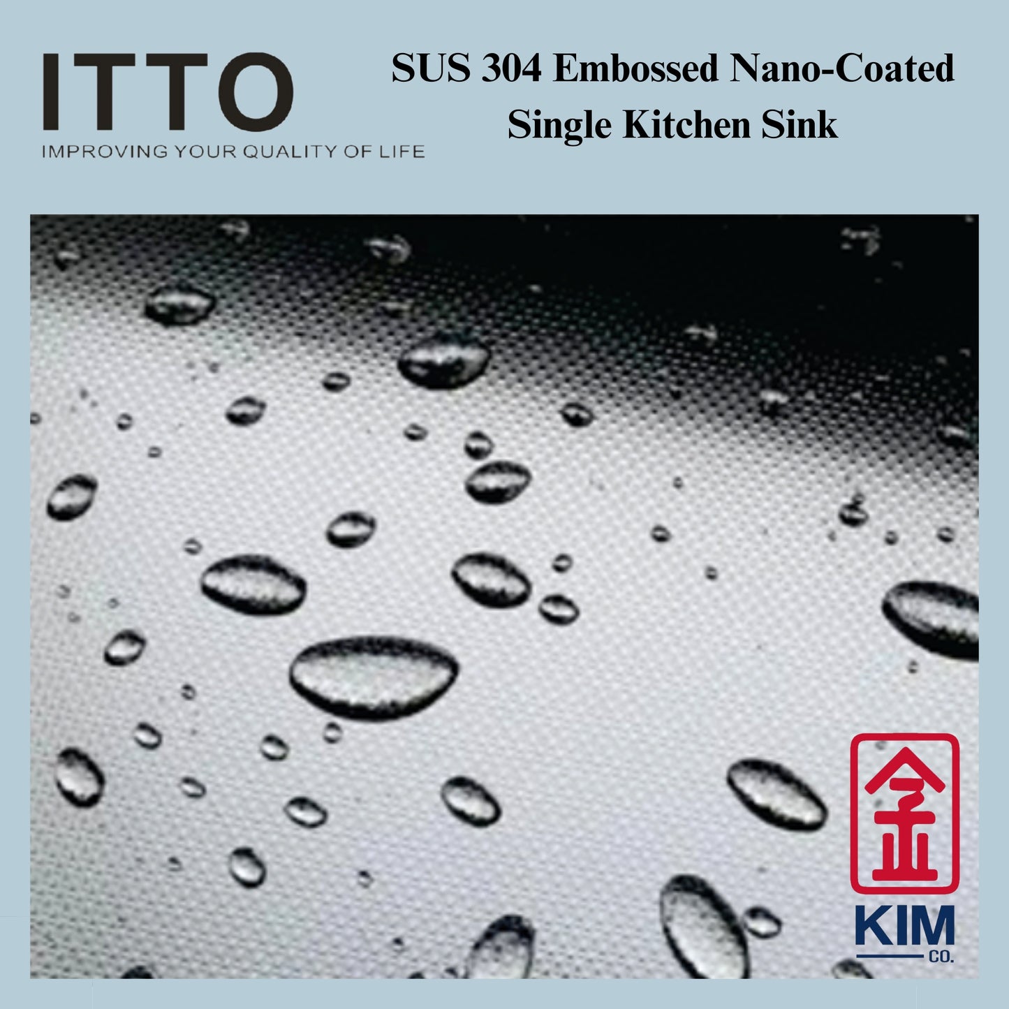 Itto Nano-Coated With Embossed Surface Single Bowl Kitchen Sink