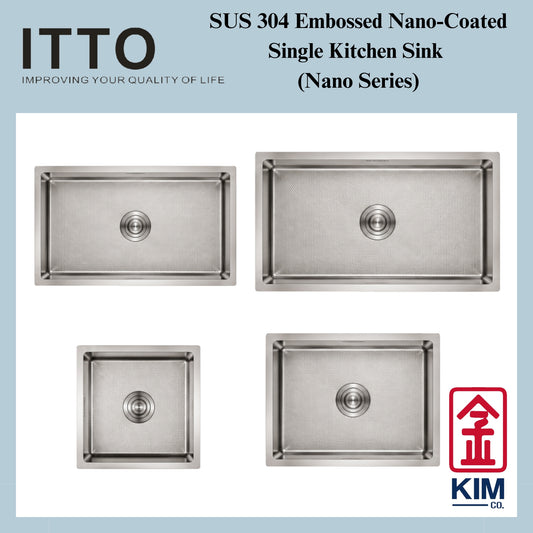 Itto Nano-Coated With Embossed Surface Single Bowl Kitchen Sink
