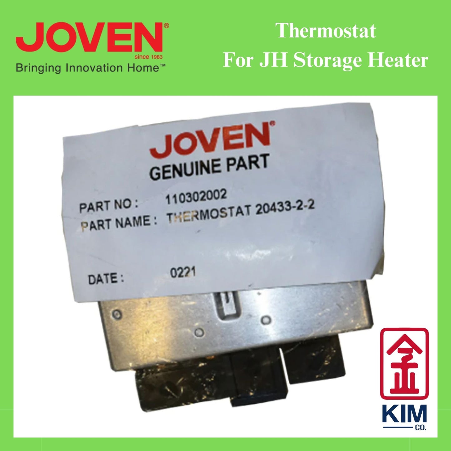 Joven Genuine Part Thermostat For Storage Water Heater