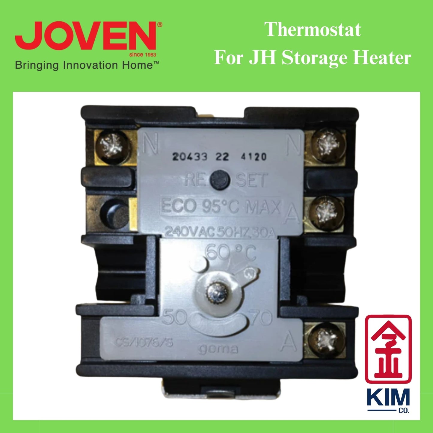 Joven Genuine Part Thermostat For Storage Water Heater