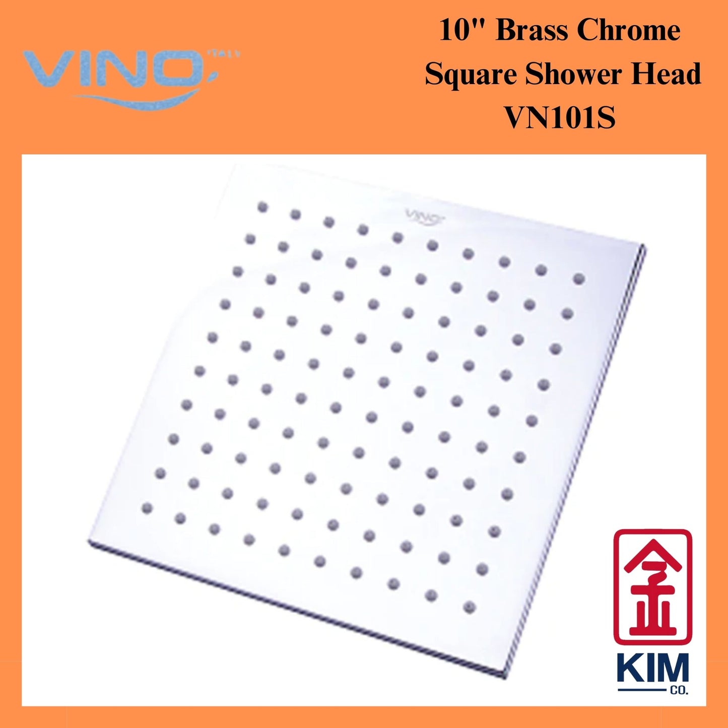 Vino Brass Square Shower Head (200mm & 250mm)