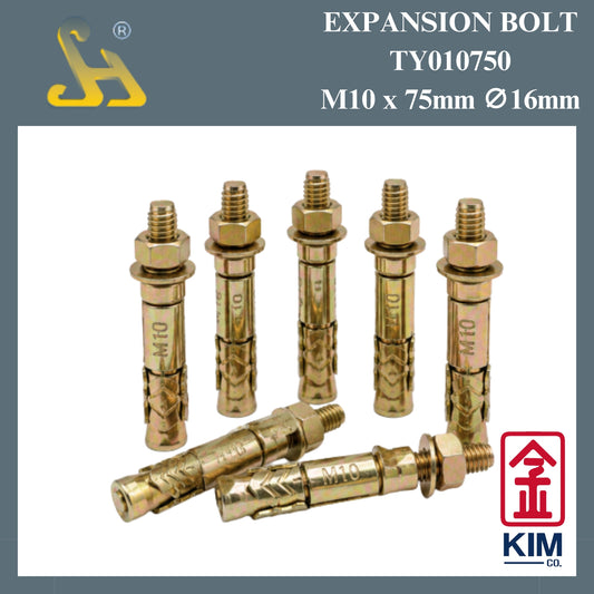 Sin Harp Expansion Bolt TY010750 M10 x 75mm ∅ 16mm