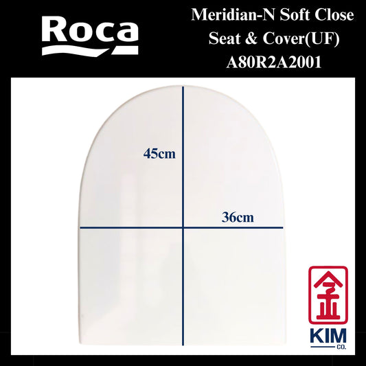 Roca Meridian-N Soft Close Seat & Cover (UF)(A80R2A2001)