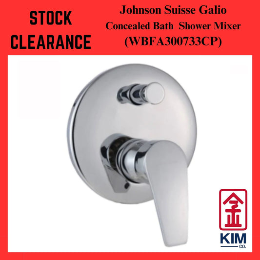 ( Stock Clearance ) Johnson Suisse Galio SL Concealed Bath Shower Mixer With Diverter (WBFA300733CP)
