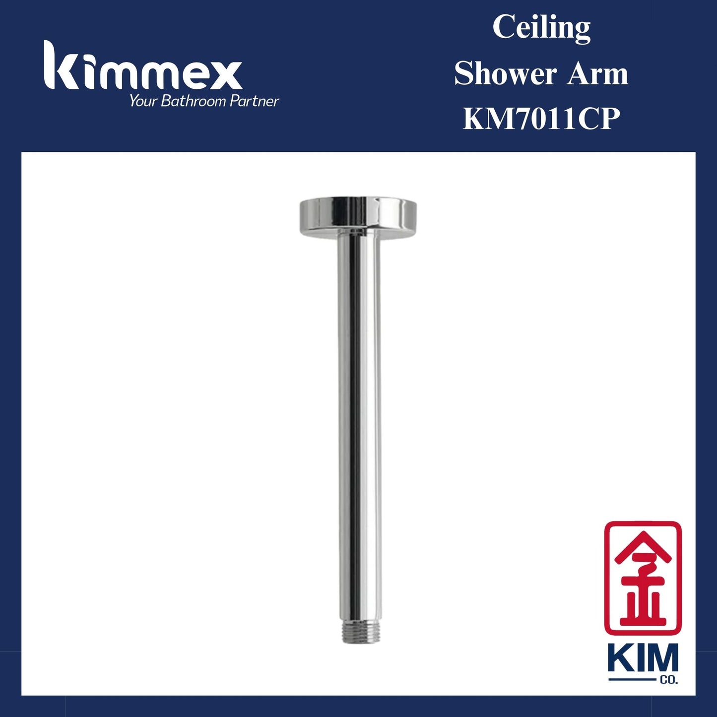 kimmex Stainless Steel 304 Ceiling Arm (300mm) (KM7011CP)