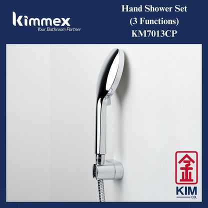 kimmex Hand Shower Set With 1.5m Shower Hose (KM7013CP) (3 Functions)