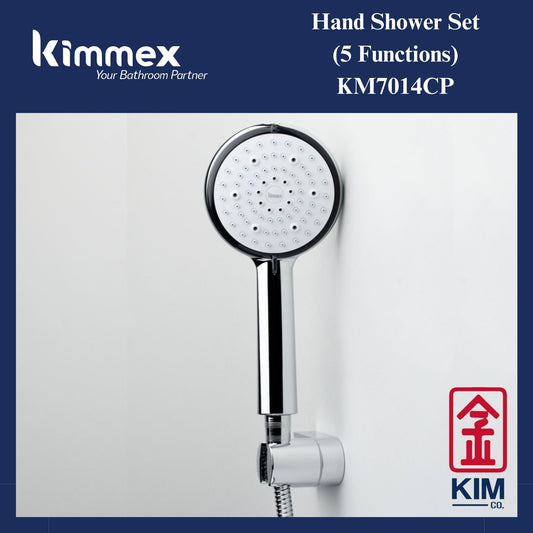 kimmex Hand Shower Set With 1.5m Shower Hose (KM7014CP) (5 Functions)
