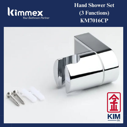 kimmex Hand Shower Set With 1.5m Shower Hose (KM7016CP) (3 Functions)