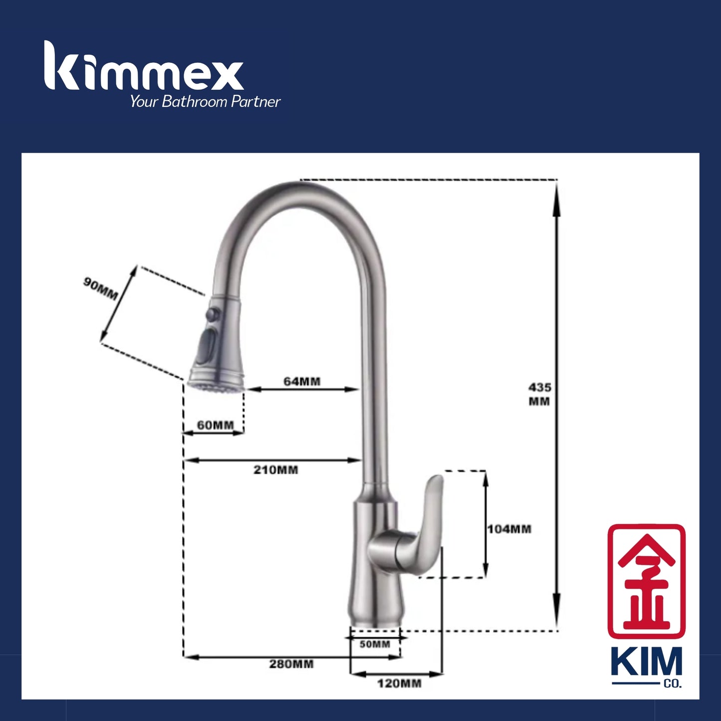 🔥𝐘𝐄𝐀𝐑 𝐄𝐍𝐃 𝐒𝐀𝐋𝐄𝐒🔥- kimmex Pull Out Kitchen Mixer Tap