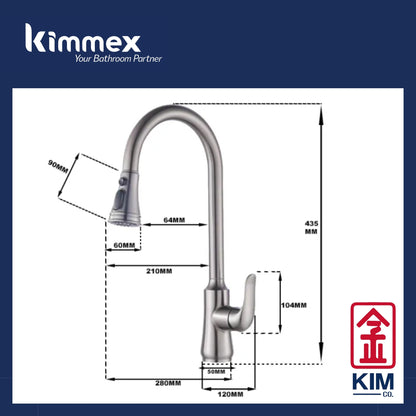 🔥𝐘𝐄𝐀𝐑 𝐄𝐍𝐃 𝐒𝐀𝐋𝐄𝐒🔥- kimmex Pull Out Kitchen Mixer Tap