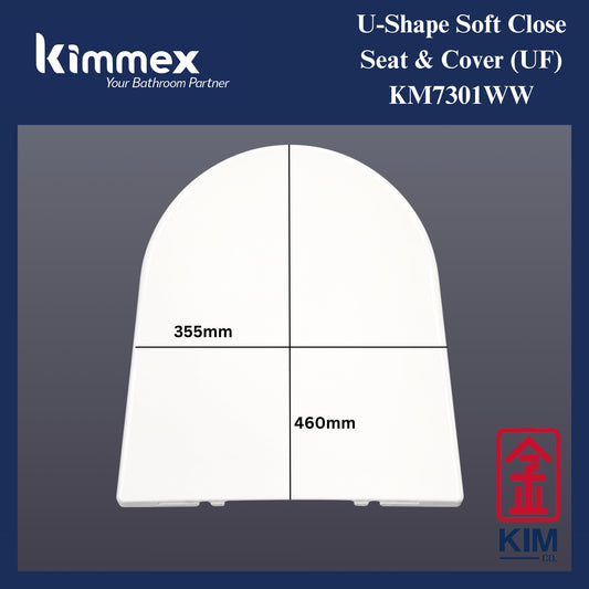 kimmex U-Shape Soft Close Seat & Cover (UF) (KM7301WW)