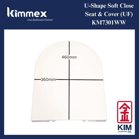 kimmex U-Shape Soft Close Seat & Cover (UF) (KM7301WW)