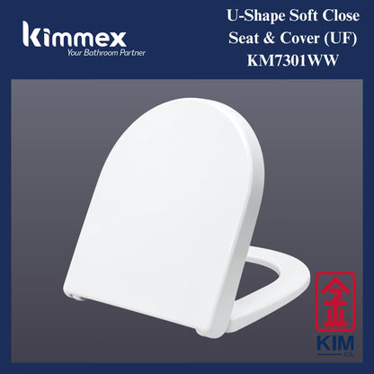 kimmex U-Shape Soft Close Seat & Cover (UF) (KM7301WW)
