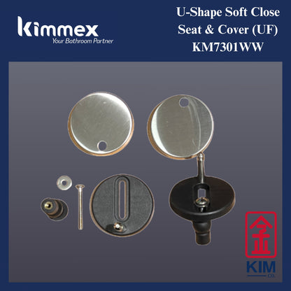 kimmex U-Shape Soft Close Seat & Cover (UF) (KM7301WW)