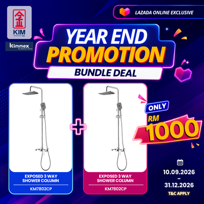🔥𝐘𝐄𝐀𝐑 𝐄𝐍𝐃 𝐒𝐀𝐋𝐄𝐒🔥- kimmex Brass Chrome Shower Set (2 Set)
