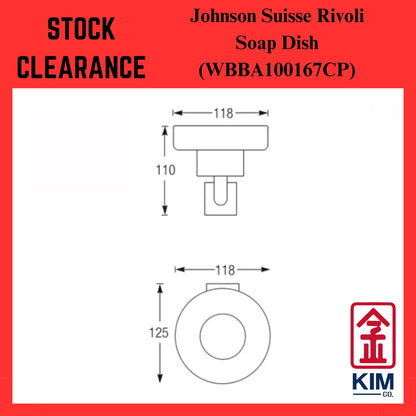 ( Stock Clearance ) Johnson Suisse Rivoli Soap Dish (WBBA100167CP)
