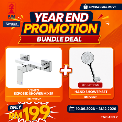🔥𝐘𝐄𝐀𝐑 𝐄𝐍𝐃 𝐒𝐀𝐋𝐄𝐒🔥- kimmex Vento Exposed Shower & Hand Shower Set