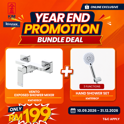 🔥𝐘𝐄𝐀𝐑 𝐄𝐍𝐃 𝐒𝐀𝐋𝐄𝐒🔥- kimmex Vento Exposed Shower & Hand Shower Set