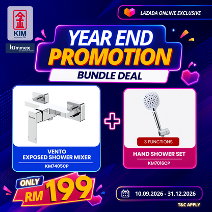 🔥𝐘𝐄𝐀𝐑 𝐄𝐍𝐃 𝐒𝐀𝐋𝐄𝐒🔥- kimmex Vento Exposed Shower & Hand Shower Set