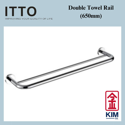 Itto Stainless Steel 304 Double Towel Rail (IT-6902-65 & IT-6902/LS/650)