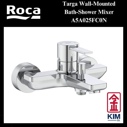 Roca Targa Wall-Mounted Bath-Shower Mixer (A5A025FC0N)