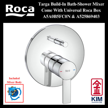Roca Targa Build-In Bath-Shower Mixer (A5A0B5FC0N & A525869403)