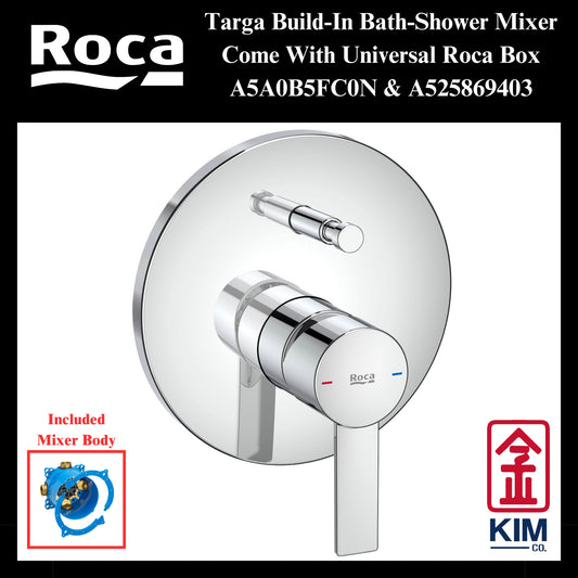 Roca Targa Build-In Bath-Shower Mixer (A5A0B5FC0N & A525869403)