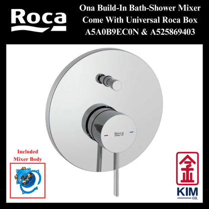 Roca Ona Build-In Bath-Shower Mixer (A5A0B9EC0N & A525869403)