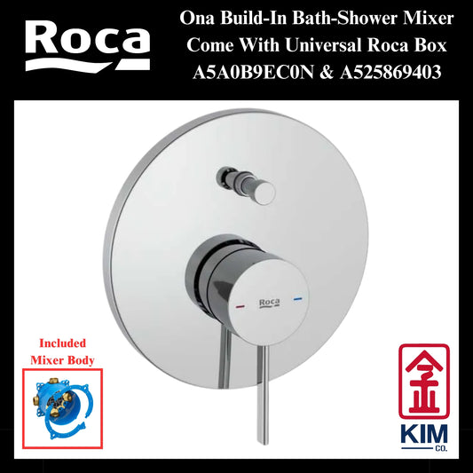 Roca Ona Build-In Bath-Shower Mixer (A5A0B9EC0N & A525869403)