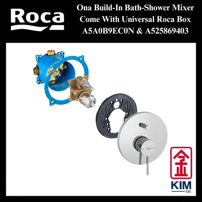 Roca Ona Build-In Bath-Shower Mixer (A5A0B9EC0N & A525869403)