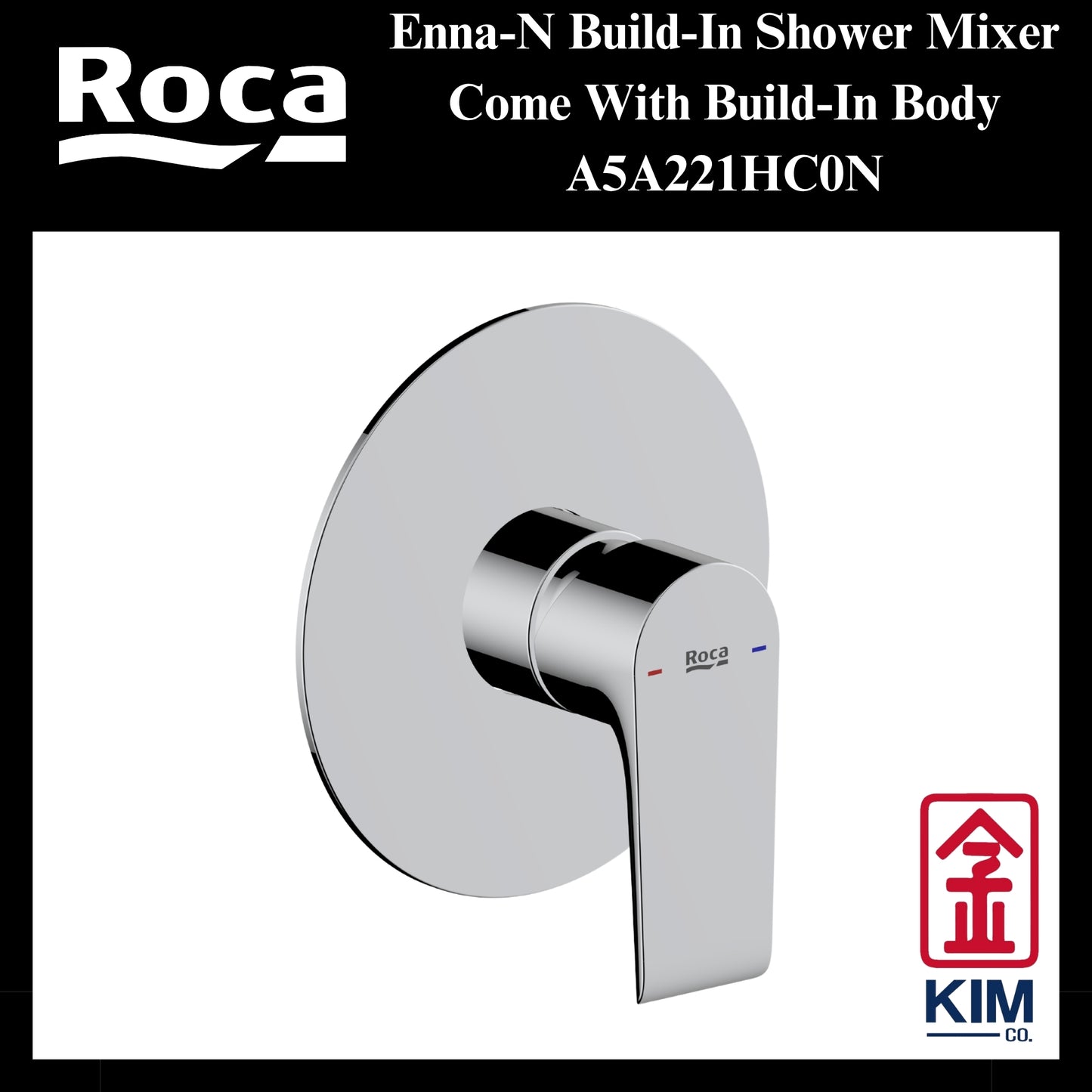 Roca Enna-N Build-In Shower Mixer (A5A351HC0N)