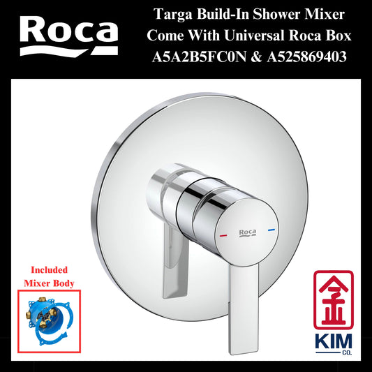 Roca Targa Build-In Shower Mixer (A5A2B5FC0N & A525869403)