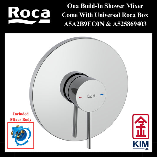 Roca Ona Build-In Shower Mixer (A5A2B9EC0N & A525869403)