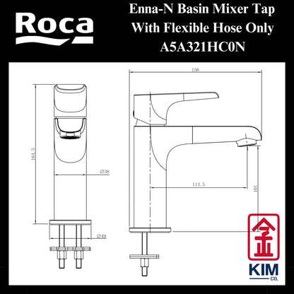 Roca Enna-N Basin Mixer (A5A321HC0N)