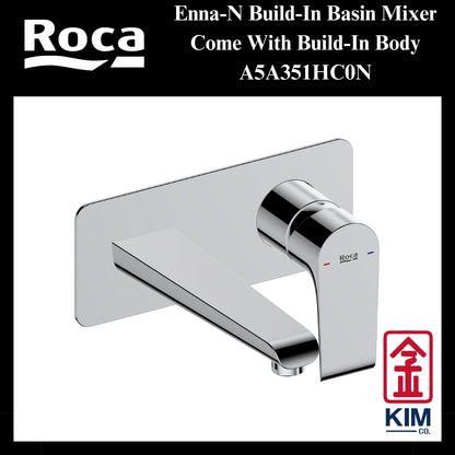 Roca Enna-N Build-In Basin Mixer (A5A351HC0N)