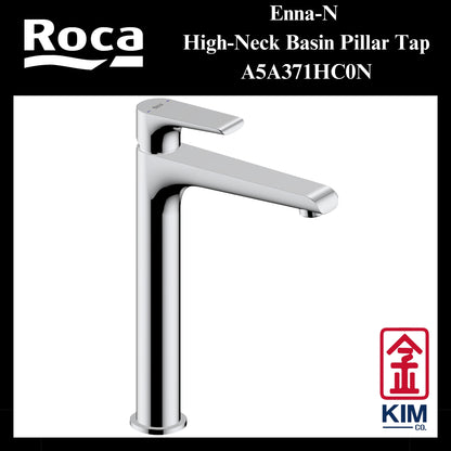 Roca Enna-N High Neck Basin Pillar Tap (A5A371HC0N)