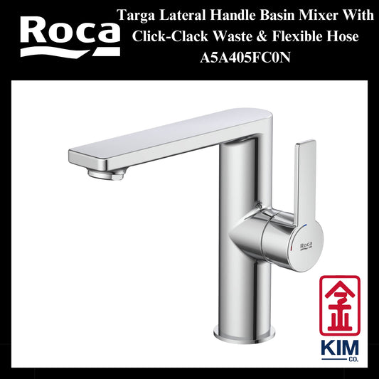 Roca Targa Lateral Handle Basin Mixer (A5A405FC0N)