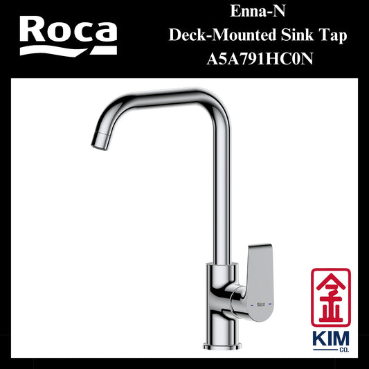Roca Enna-N Deck-Mounted Kitchen Sink Tap (A5A791HC0N)