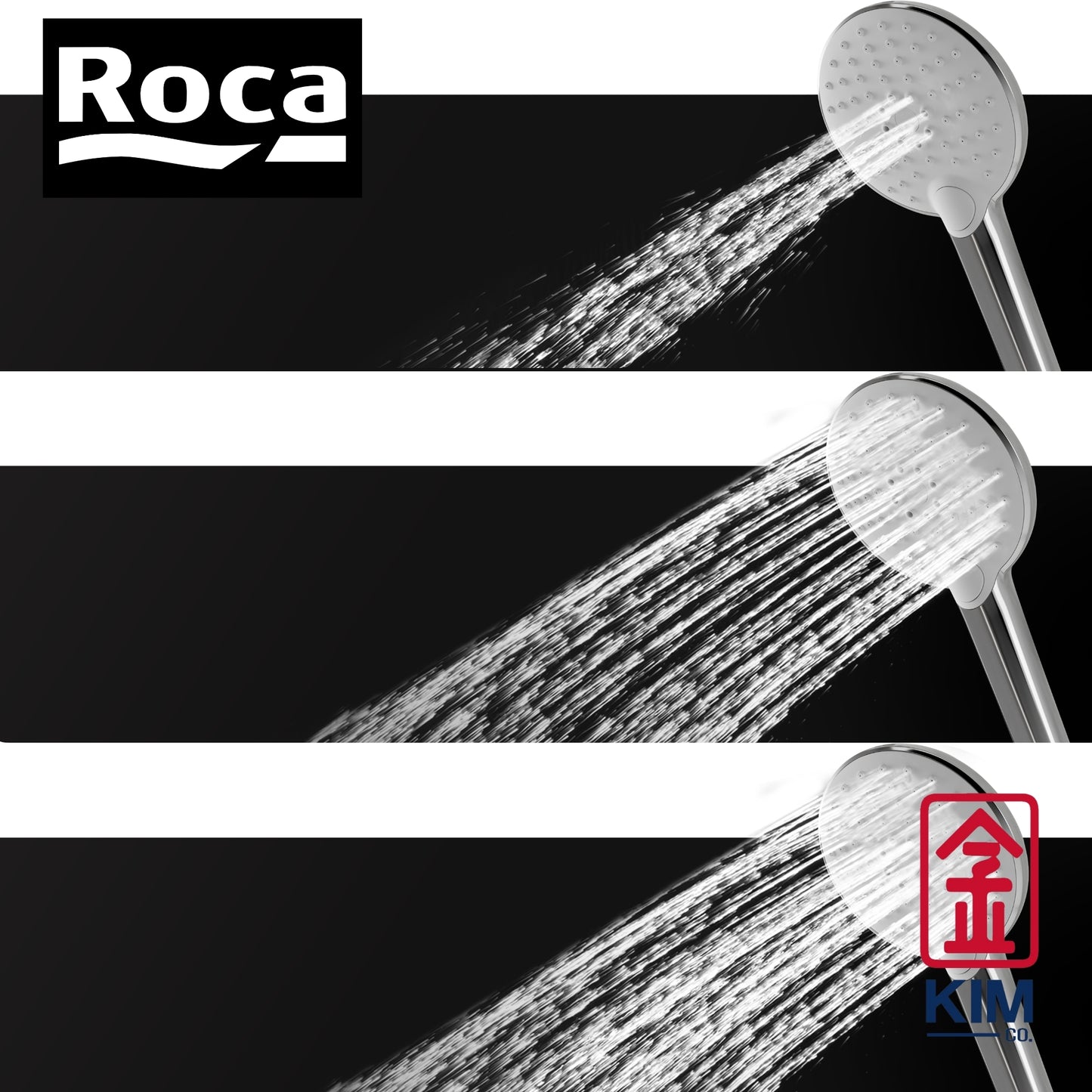 Roca Piano-N 3 Way Exposed Shower Column With Shelf (A5A9C10C0N)