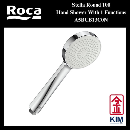 Roca Stella Round Ø100mm Hand Shower (A5BCB13C0N) (1 Function)