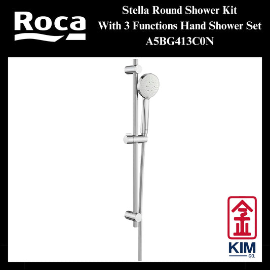 Roca Stella Round Bering Shower Kit Set (A5BG413C0N)