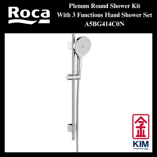 Roca Plenum Round Bering Shower Kit Set (A5BG414C0N)