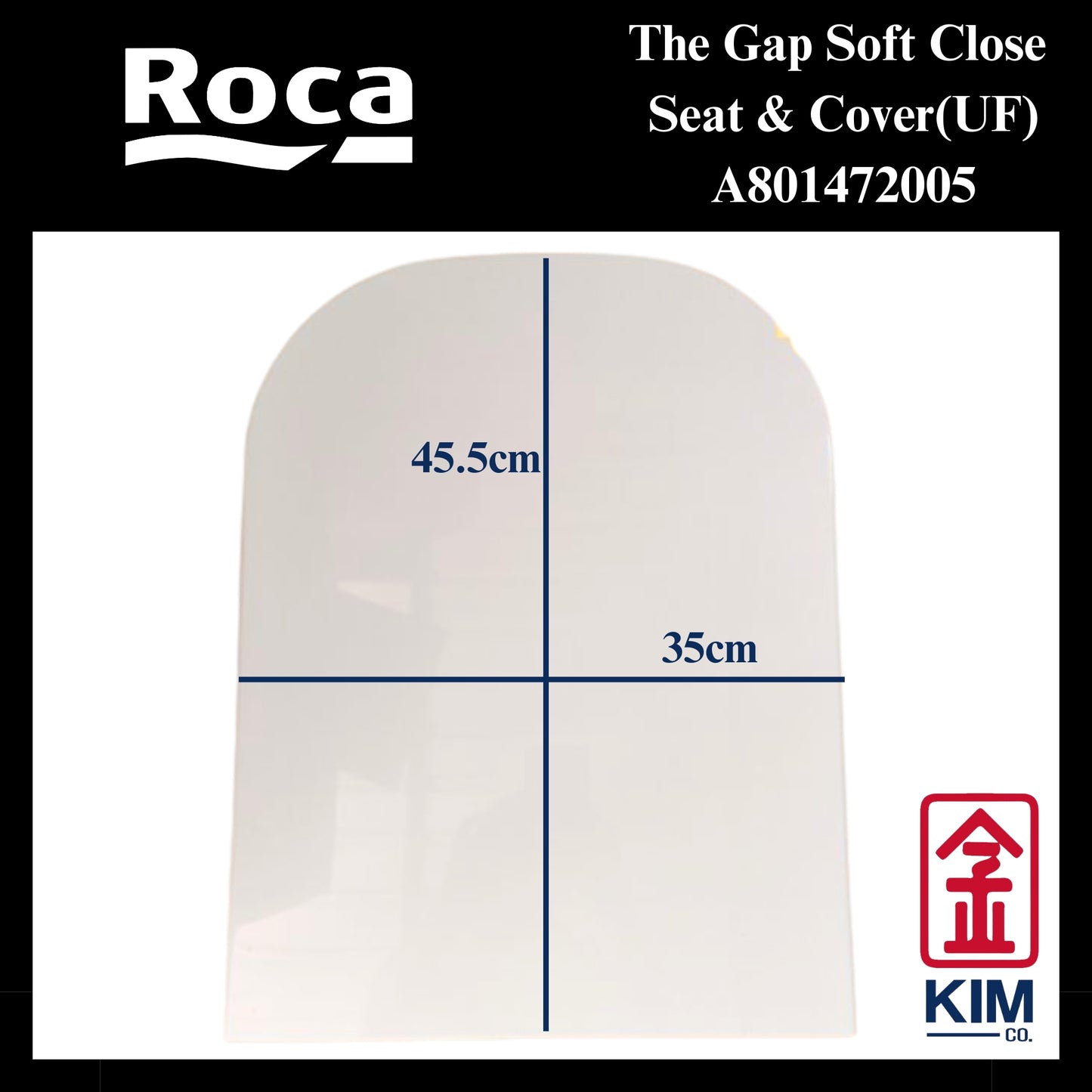 Roca The Gap Soft Close Seat & Cover (UF)(A801472005)