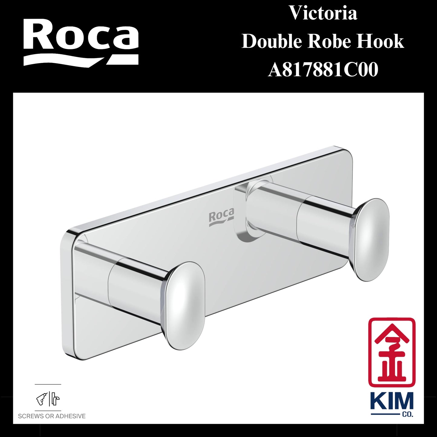 Roca Victoria Double Robe Hook (A817881C00)