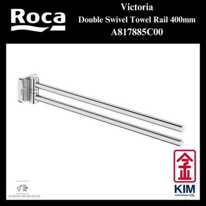 Roca Victoria Double Swivel Towel Rail (400mm) (A817885C00)