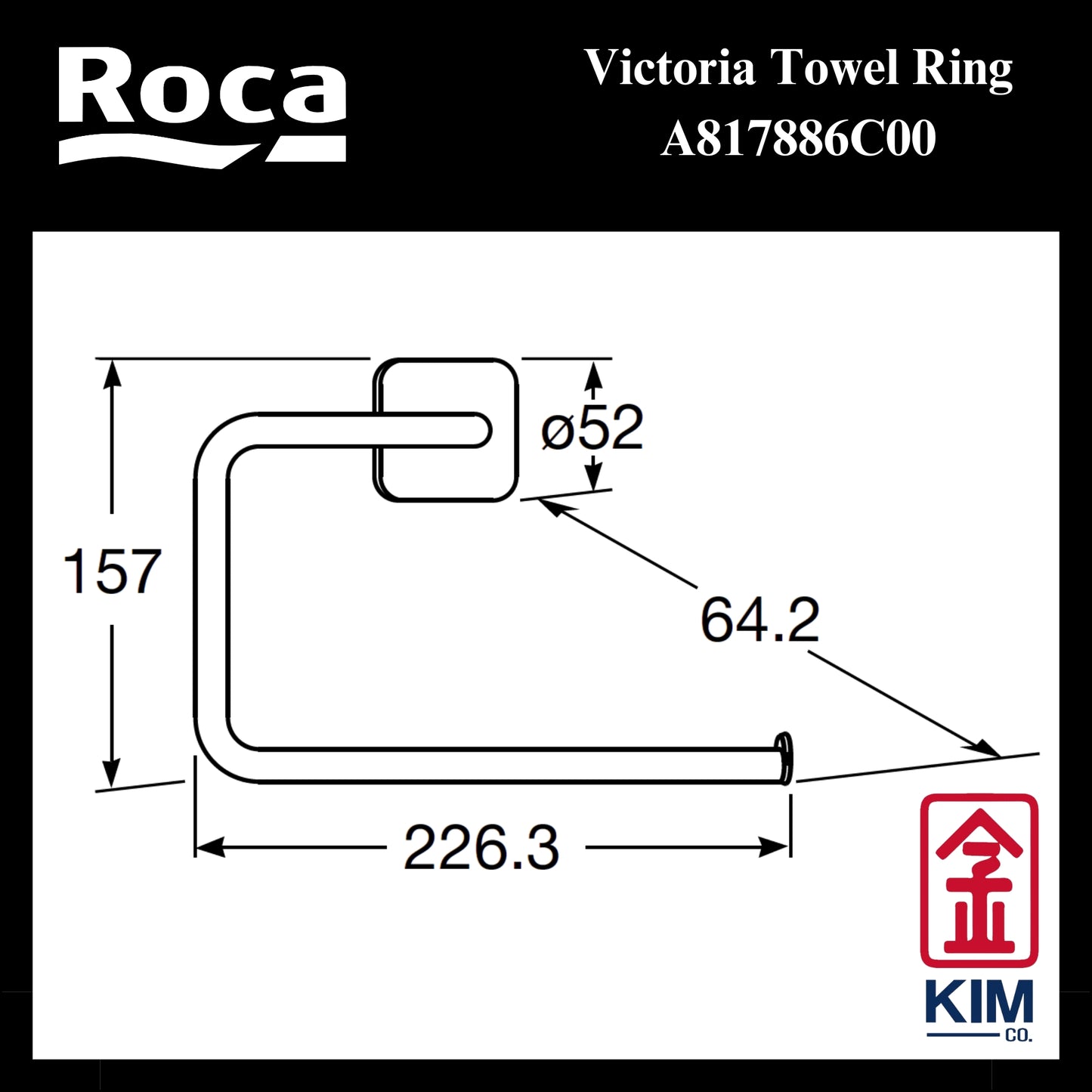 Roca Victoria Towel Ring (A817886C00)