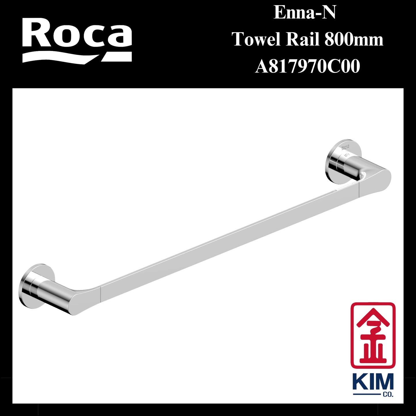 Roca Enna-N Towel Rail (800mm) (A817970C00)